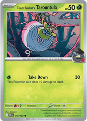Team Rocket's Tarountula - 019/182 - Common - Reverse Holo
